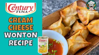 EASY CRISPY TUNA CREAM CHEESE WONTONS | CENTURY TUNA CREAM CHEESE FRIED WONTON RECIPE