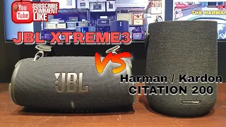 Harman Kardon Citation 200 vs JBL Xtreme3 Sound  & Bass test