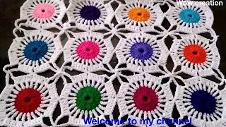 Wow!!New, beautiful, easy tablemat design/crochet very colourful and attractive tablemat#wowcreation