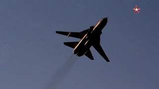 Russian Su-24M training flight