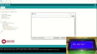 Arduino | Display Text On LCD From Serial Monitor Input