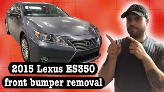 2015 Lexus ES350 front bumper removal