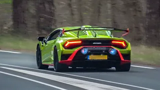 Lamborghini Huracan STO with Akrapovic - LOUD Revs, Accelerations and FLAMES!