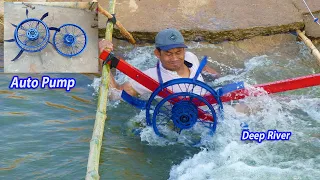 Deep River- Amazing Water wheel pump | auto water pump | Free Energy | Pump without electricity UP