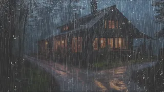 Stormy Night to Sleep Instantly - Overcome Insomnia in 3 Minutes with the Sound of Rain on the Roof