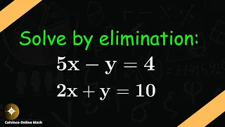 Mastering Simultaneous Equations: Step-by-Step Elimination Method with Real-World Example