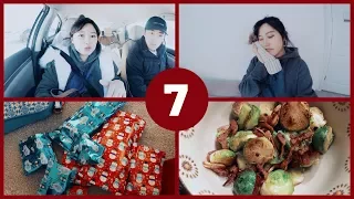 Vlogmas | Hospital, can I still continue mukbang? + Gift wrapping! + bacon Brussels sprouts recipe