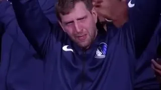 Dirk Nowitzki Breaks Into Tears After Spurs Tribute Video In Last Game After Announcing Retirement