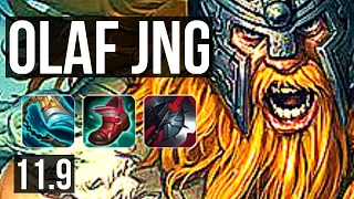 OLAF vs SHACO (JUNGLE) | 67% winrate, 17/4/15, Dominating | KR Master | v11.9