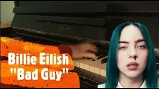 Billie Eilish - Bad Guy | караоке | пианино | как играть?
