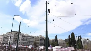 Thousands protest in Athens over rail tragedy: police | AFP