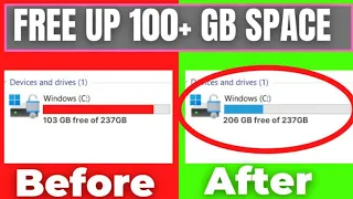 How to FREE UP Disk Space on Windows 11/10/8/7 (2023)
