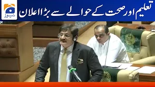 Sindh Budget 2022-23 - Big announcement on development of education and health budget