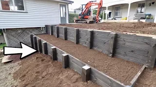 Build a Retaining Wall: FINISHED! [Part 3]