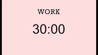 30 min pink timer | Productivity Timer