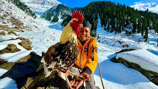 Main Kehan Per Hon ? Ye Konsi Jaga Hai ? | Desi Murgh Karahi Recipe | Snowy Mountain Village Life