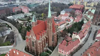 Wrocław - Polônia, vista de cima! Church of Sts. Peter and Paul