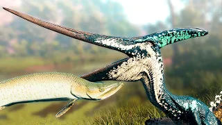 Dinossauro - Pteranodon Explorador, Levando Peixe no  Bico, O negócio tá Arriscado- The Isle Evrima🦕