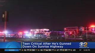 Teen Gunned Down On Sunrise Highway In Serious Condition