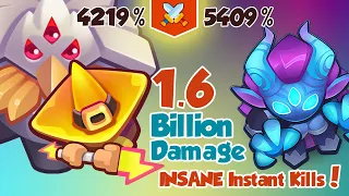 Lightning + Hex = INSANE Instant Kills = 1.6 Billion | Rush Royale