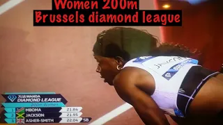 womens 200m final  Brussels diamond league September 2021