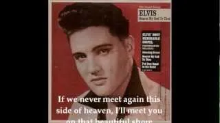 IF WE NEVER MEET AGAIN. with lyrics. Elvis gospel.
