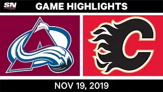 NHL Highlights | Avalanche vs. Flames – Nov. 19, 2019