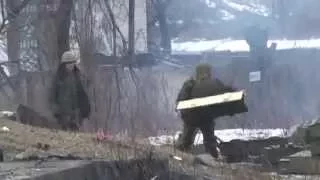 Mortar fire at at the UAF positions