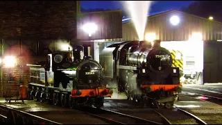 KWVR steam gala on 23/3/2024 with 4079 , 6990 , 45596 , 41241 , 85 , 1054 , 52044 and 75078 .