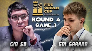 Ang mga DAPAT ginawa para makaiwas sa DISASTER! | So vs Sarana FIDE World Cup 2023 Round 4 Game 1