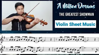 [Free Sheet] A Million Dream - The Greatest Showman [Violin Sheet Music]