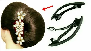 New stylish and easy french bun hairstyle for ladies