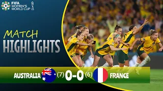 Australia vs France | Penalties & Highlights | FIFA Women's World Cup 2023 | Matildas vs France