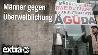 Johannes Schlüter: MÄGÜDA - Gegen Frauen auf dem Arbeitsmarkt! | extra 3 | NDR