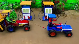 DIY Tractor Mini Toy Farm| Diy Tractor Mini Bulldozer, Harvest Grape, Mini Tractor Farm #farm #build