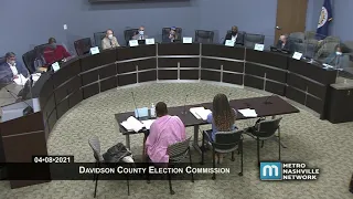 04/08/21 Davidson County Election Commission