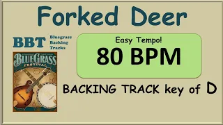 Forked Deer 80 bpm bluegrass backing track