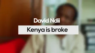 David Ndii: Kenya is Broke