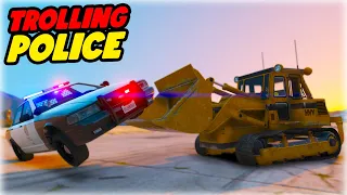 TROLLING COPS WITH MY BULLDOZER | GTA RP