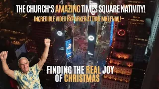 Times Square Billboards Taken Over by Nativity Scene Christmas Surprise by Parker at True Millenial!