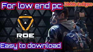 Download And install the ring of Elysium | 2020 | For Low End Pc | full process