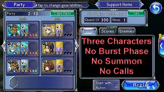 Six-Warrior Quests Area 2 (Three Characters, No Burst Phase, No Summon, and No Calls) - DFFOO