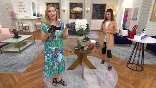 Clarks Collection Leather Slide Sandal Merliah Holly on QVC