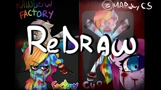 [Redraw] Rainbow Factory V/S Cupcakes! - SpeedPaint  SAI