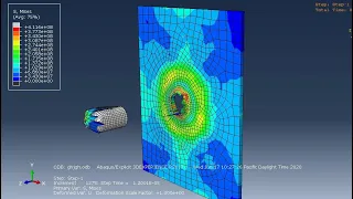 #Abaqus #Explicit : impact  bullet