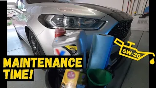 HOW TO CHANGE OIL IN 2014 FORD FUSION 2.5L | Maintenance day for my Fusion!