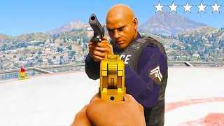 GTA 5:  FIVE STAR POLICE ESCAPE (Franklin, Michael, Trevor)