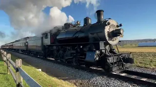 Strasburg Railroad 475 Highballing With the Christmas Train
