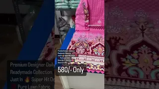 Daily Wear Pakistani Lawn Readymade Suits | Ready to Wear Cotton Suits | Wholesale Readymade Suits