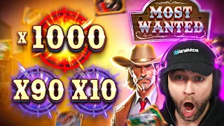 SPINNING in a MAX BET BONUS on the *NEW* MOST WANTED!! WE GOT CRAZY MULTIS!! (Bonus Buys)